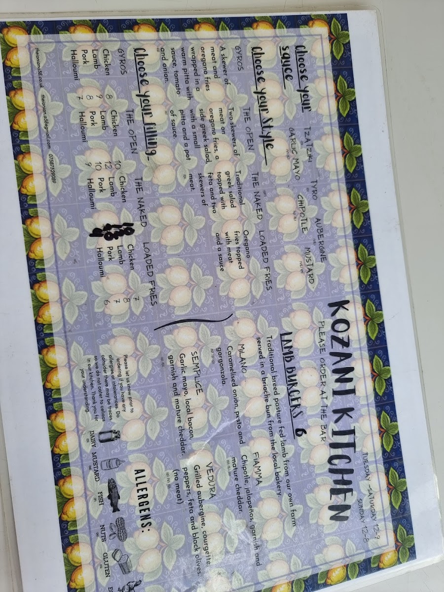 Menu The Ionian Wood Fired Kitchen ＆ Farmshop-10