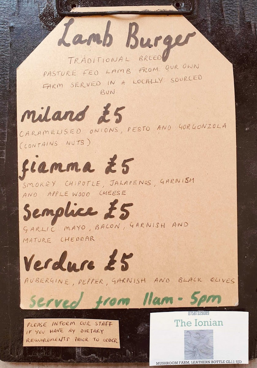 Menu The Ionian Wood Fired Kitchen ＆ Farmshop-3