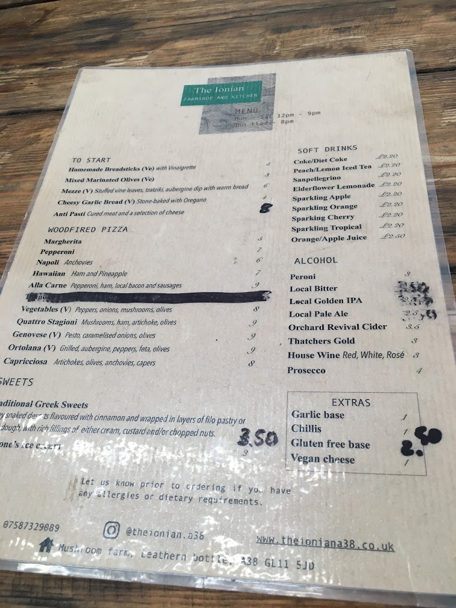 Menu The Ionian Wood Fired Kitchen ＆ Farmshop-6